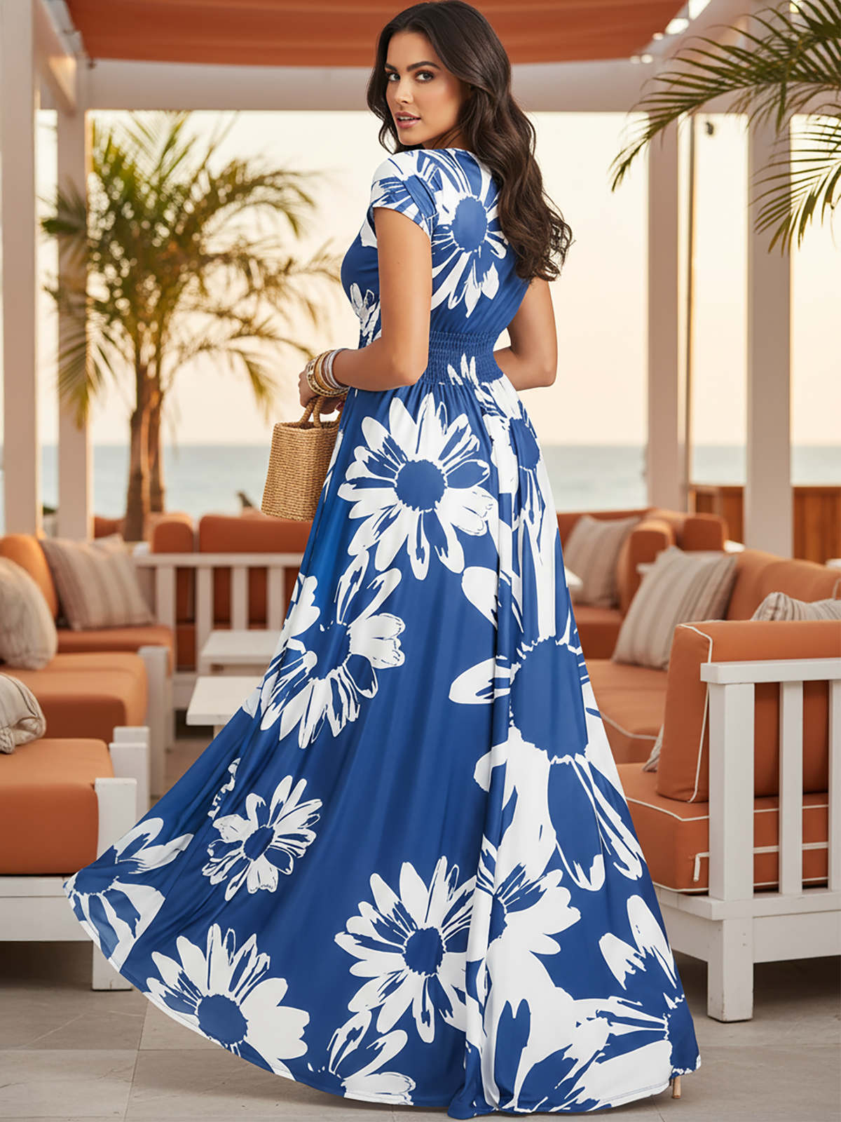 NT074_B006 White & Blue Teal 6